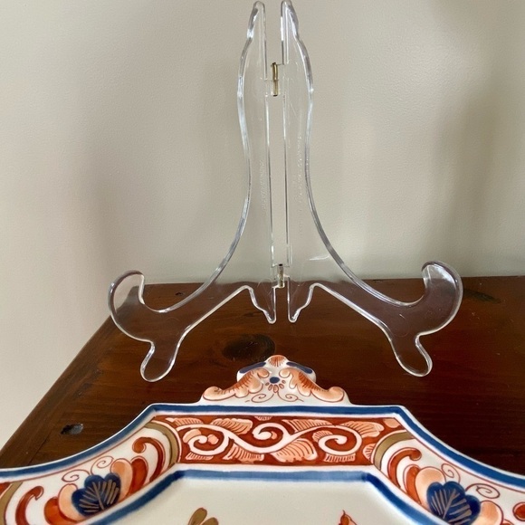 ROYAL DELFT Imari Bird of Paradise Plaque Scarce 1980s Vintage - Picture 11 of 11